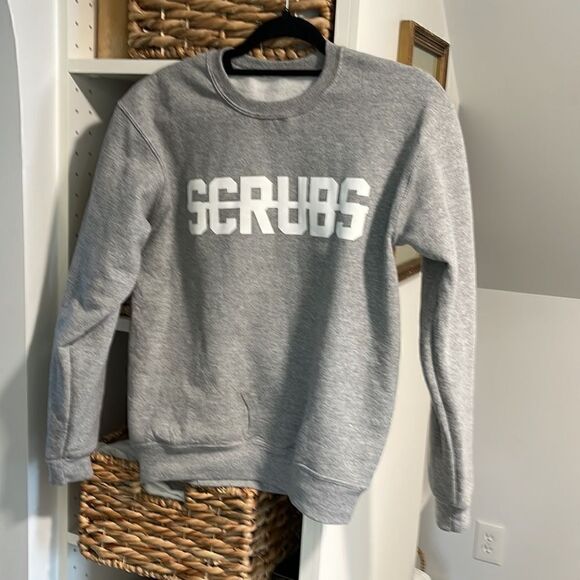 EUC Private Party No Scrubs Gray Crewneck Sweatshirt Small - Picture 5 of 6